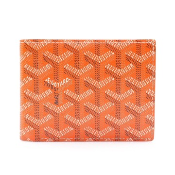GOYARD 高雅德 Victoire 二折短夾 橘色 PVC塗層帆布 VICINIPMLTY07CL07X 【二手名牌BRAND OFF】
