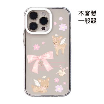 Twinko💗[CA2388]花天使鹿鹿&小花夢境款/白圈防撞邊條殼/磁吸殼/iPhone17 16 15Pro