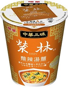 明星 中華三昧タテ型 榮林 酸辣湯麺 65G ×12個