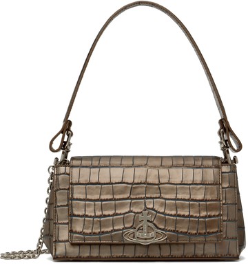 Vivienne Westwood 棕色中号 Hazel 单肩包