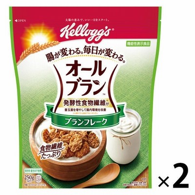 日本ケロッグ日本ケロッグ オールブラン ブランフレーク 250g 2袋 機能性表示食品　シリアル