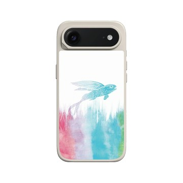 iPhone Air SolidX 貝殼灰 - 花生騷 WasangShow - 飛魚浪潮虹彩款