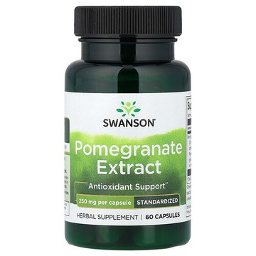 Swanson Vitamins, 石榴提取物，標準化，250 毫克，60 粒膠囊