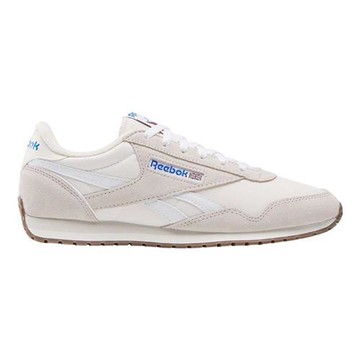 Reebok 休閒鞋 男鞋 麂皮 Classic AZ 米藍【運動世界】100239546