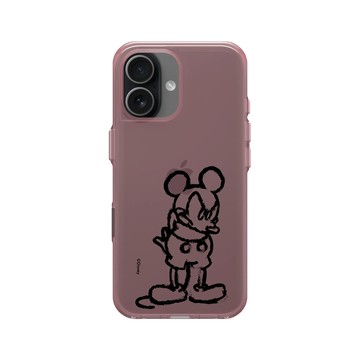 iPhone 17 Clear (相機按鈕) 晶醺玫 - 迪士尼-米奇 Mickey - 黑標款-米奇蠟筆風格