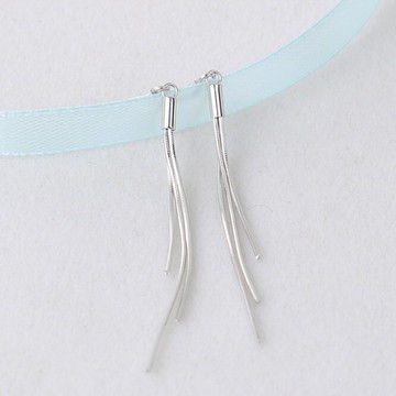 925純銀耳環流蘇耳飾-時尚線型耳勾式流行生日情人節禮物女飾品73jc43【獨家進口】【米蘭精品】
