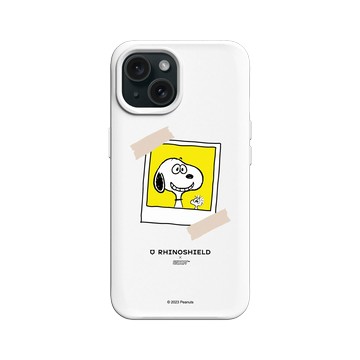 iPhone 15 SolidX 白 - 史努比 Snoopy - 拍立得-來！笑一個