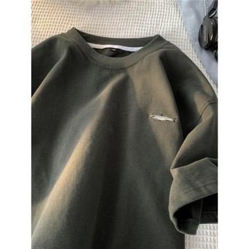 短袖t恤男夏季oversize潮牌寬松百搭休閑體恤衫美式潮流簡約半袖