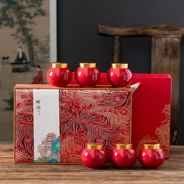 小茶葉罐陶瓷密封罐哥窯家用儲存茶罐子小號便攜隨身通用禮盒裝