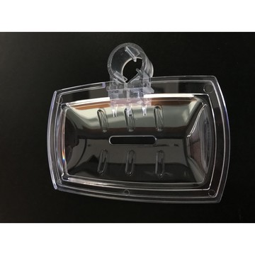 皂碟 花灑肥皂盒 淋浴肥皂盒 淋浴升降杆皂盒 肥皂架 皂網 （一定要拆下桿子才能套上）（適合桿徑19mm)