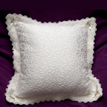 LASSLEY 葛蕾絲 抱枕(台灣製造50cm白色系方枕 花邊枕 羅曼蒂克 宮廷風 巴洛克 )