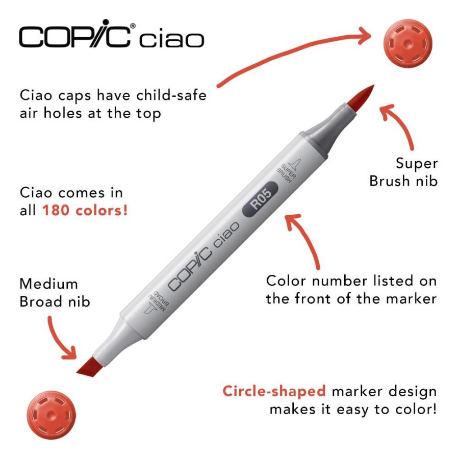 Copic Marker I6-skin Ciao Markers, Skin, 6-pack