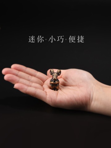 普云 12生肖銅合金線香插家用室內檀香熏香爐仿古香座香薰托擺件