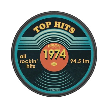 GRIP O (MagSafe 兼容） 黑 - Stranger Things - 復古黑膠