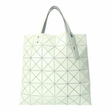 ISSEY MIYAKE  BAOBAO 幾何大方格6x6手提包(亮面綠白)