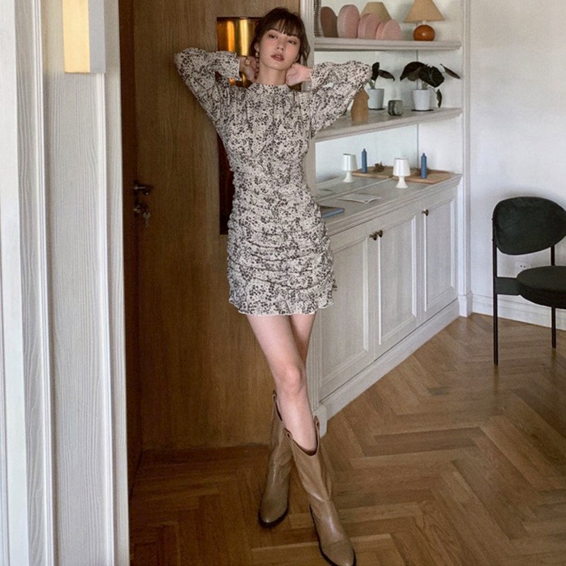 ロディック Rodic レディース 春夏 Ss ワンピース ワンピ シャツワンピース 長袖 花柄 小花柄 ミニスカート シフォンワンピース シフォン 春 夏 ベージュ 通販 Lineポイント最大get Lineショッピング