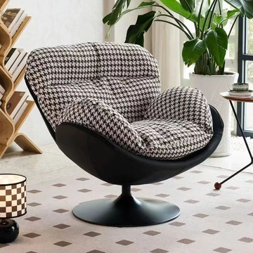 開立發票 沙發椅 單人沙發  北歐單人旋轉沙發椅現代簡約家用客廳陽臺臥室休閑椅輕奢懶人搖椅 快速出貨