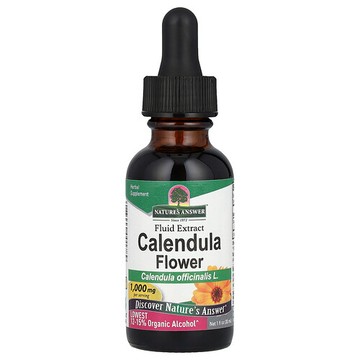 Nature's Answer, 金盞花，液體提取物，乙醇含量特低，1,000 毫克，1 液量盎司（30 毫升）