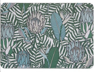 南非 aLoveSupreme 美耐皿萬用隔熱餐桌墊_南非灌木林_綠底藍花