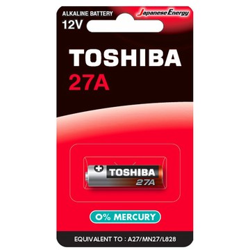TOSHIBA 27A高伏特 鹼性電池12V電池1粒裝 4入