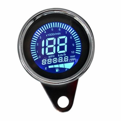 オートバイ 12V スピードメーター タコメータ 走行距離計 速度計 油量 速度計 デジタルメーター