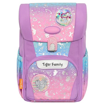 Tiger Family 飛躍護童安全燈書包 Pro 2S  粉色 + 紫色  中型