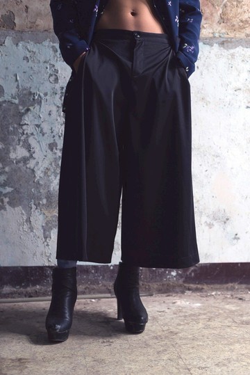 活摺九分大寬褲(162P04)