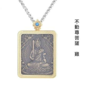 MoonDy 男生項鍊 佛像項鍊 穿搭配件 十二生肖項鍊 守護神項鍊 項鍊 吊墜項鍊 長項