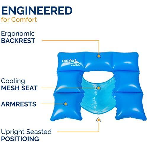 浮き輪 |Swimways Comfort Cloud Sling Seat Pool Chair with Fast Inflation  Arm