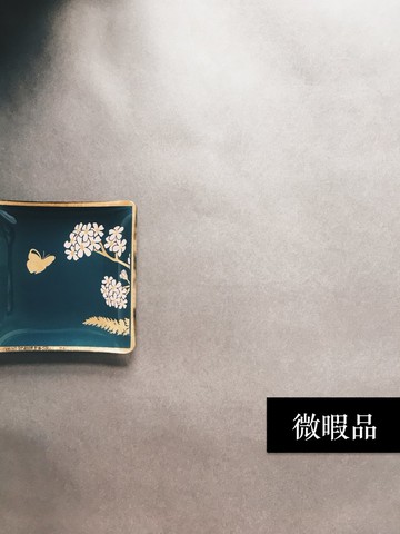 【惜物計畫】微瑕 手工工藝貼箔技法維納斯的治癒方器皿 蝶舞