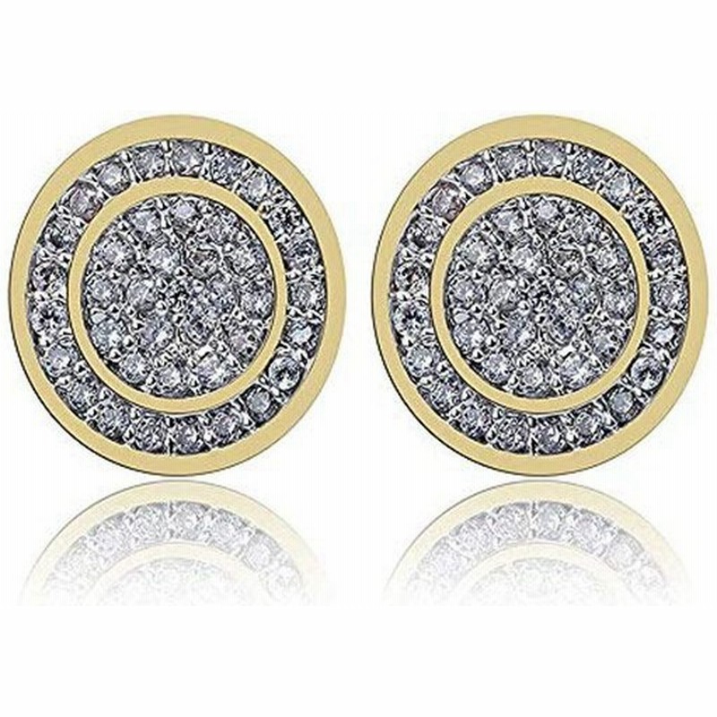 Rockyu ピアス メンズ ブランド シルバー ゴールド ジルコニア Czダイヤピアス キラキラ 豪華 円形 スタッドピアス 両耳 軟骨イ 通販 Lineポイント最大0 5 Get Lineショッピング