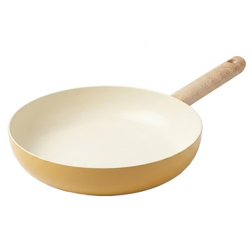 Kinyo 不沾平底鍋 PO-1130 黃米色  1個  28cm