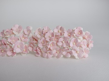 紙花，用品，100 件。繡球花紙，尺寸1.5厘米，粉白色