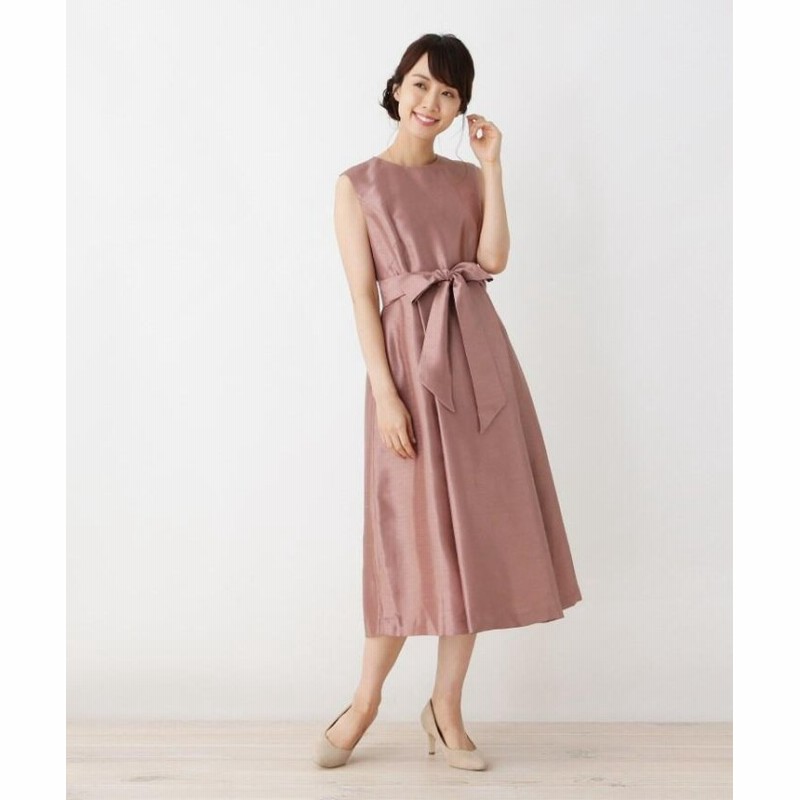 オペークドットクリップ ベルト付きシャンタンフレアワンピ レディース ピンク 38 M Opaque Clip 通販 Lineポイント最大1 0 Get Lineショッピング