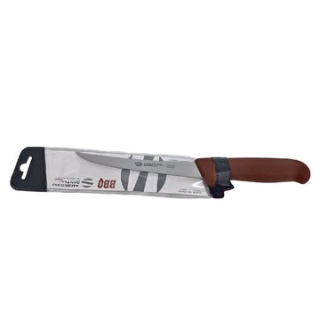 AMBROGIO SANELLI 山里尼 BBQ 彎去骨刀 彈性  15cm  棕色 + 銀色  1支