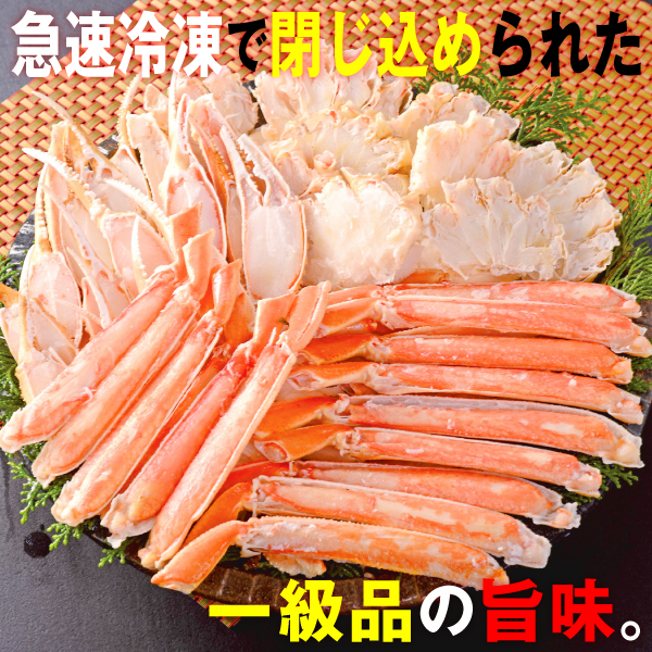 ズワイガニ姿 ボイル ２尾900g 讃岐うどん 1,1kｇつゆ