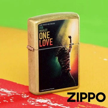 ZIPPO Bob Marley: One Love 防風打火機 CI420031 經典黃銅花紗 雷鬼音樂 終身保固