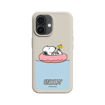 iPhone 16 SolidX 貝殼灰 - 史努比 Snoopy - Chill moment