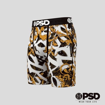 【PSD Underwear 官方旗艦店】 GRUNGE- 平口四角褲-隨手塗鴉-黑色