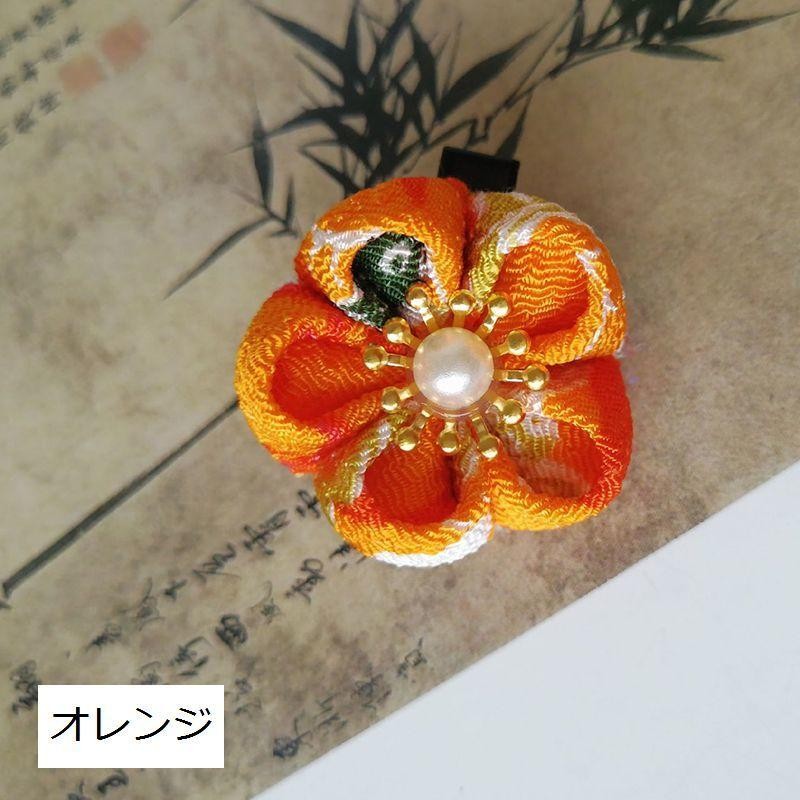 ꫛꫀꪝ【オレンジ&レモン】ベビーヘアクリップ キッズヘアクリップ