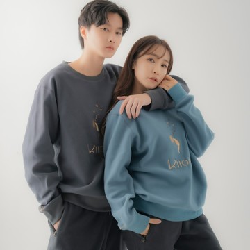 A.Brolly亞伯尼石墨烯How!暖大學T_蔚海藍、石墨灰(男女共穿) - S/M-石墨灰