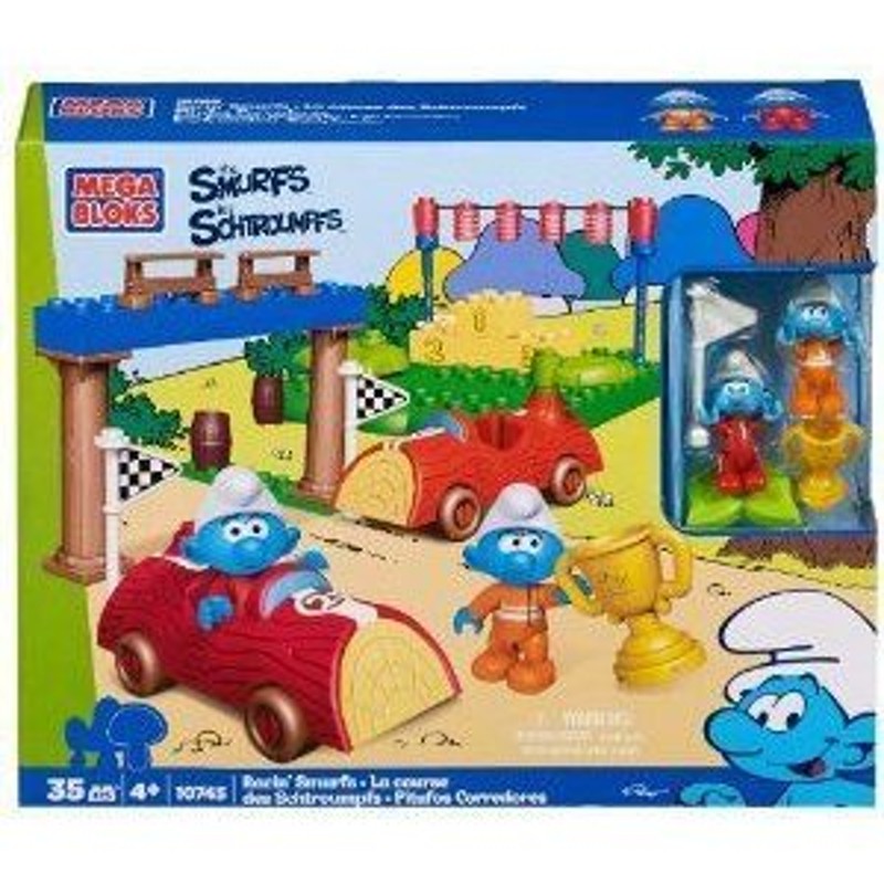 Mega Bloks (メガブロック) Smurf (スマーフ) Race ブロック おもちゃ