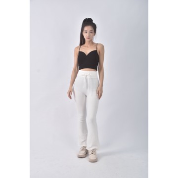 (S) 【安于晴Charlene私服】高腰運動質感白色長褲二手衣