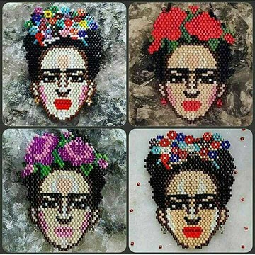 Miyuki佛里達新款墨西哥畫家卡通版女人頭小配件飾品配件DIY