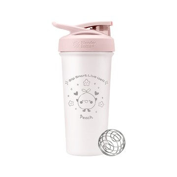 Blender Bottle 不鏽鋼搖搖杯【Sleek 桃開心】25oz