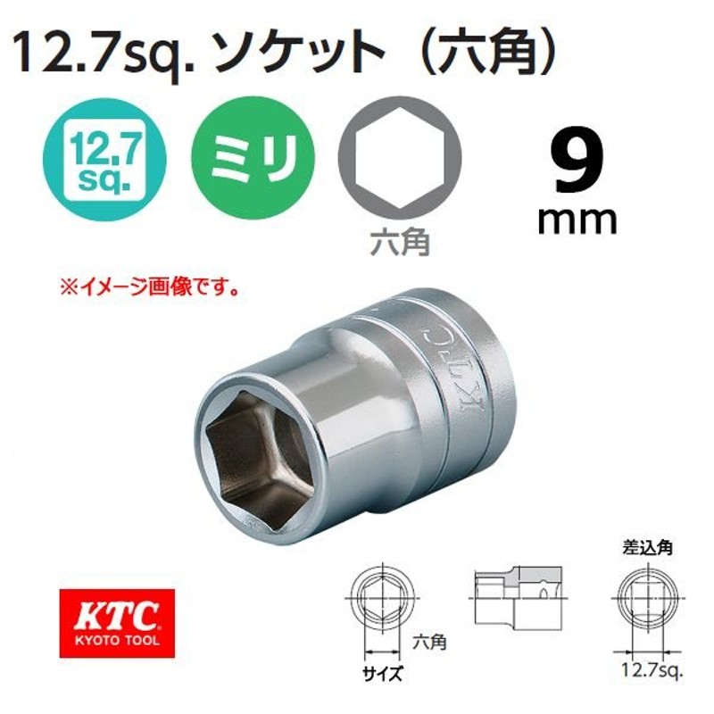 メール便可 KTC 1/2-12.7sp. ソケットレンチ 六角 B4-09 通販 LINEポイント最大0.5%GET | LINEショッピング