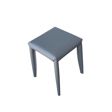 直人木業-ANTON馬鞍皮方凳-星空灰