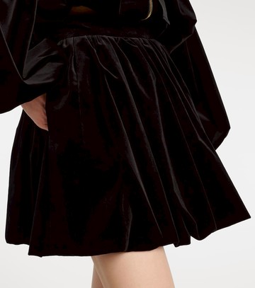 Patou Cotton velvet miniskirt