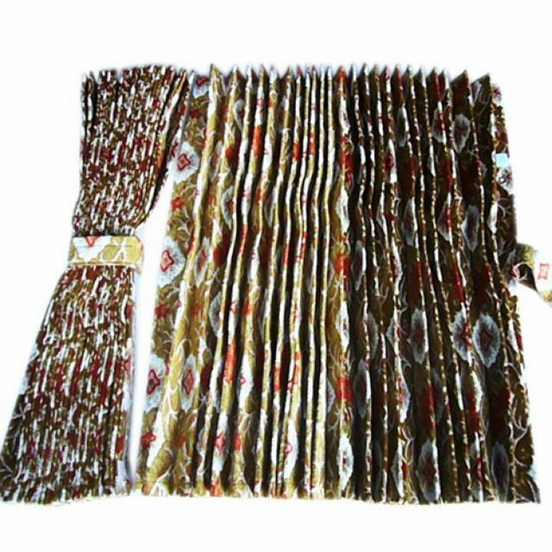 大花束 オレンジ アコーディオン 仮眠カーテン トラック用品 金華山