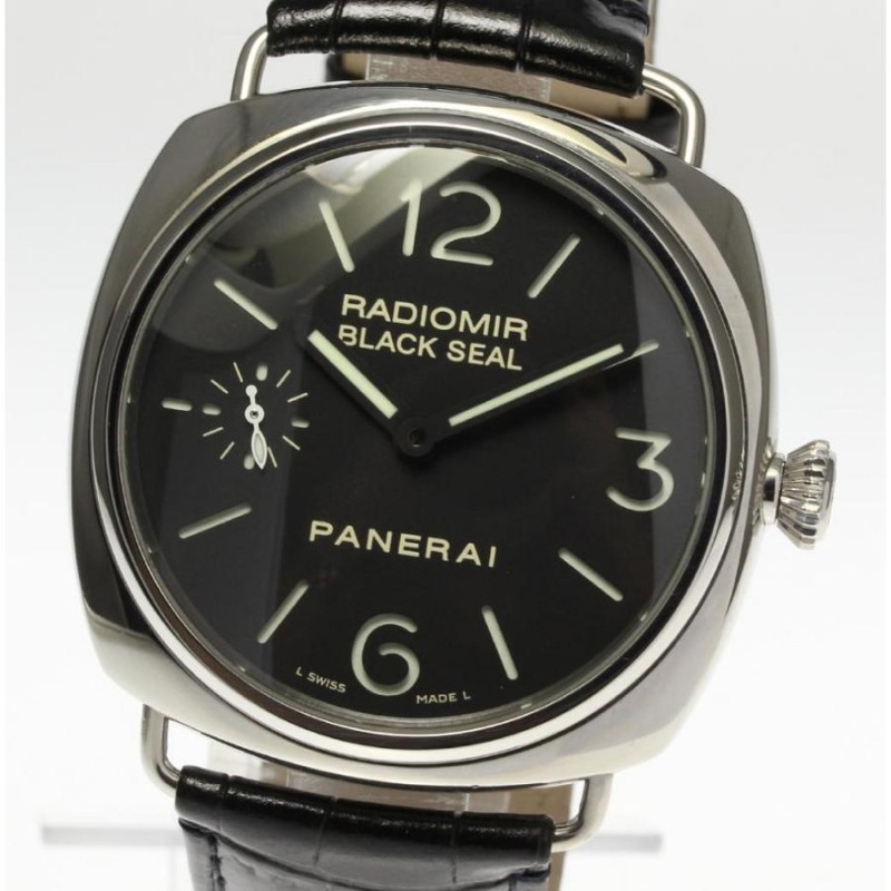 ☆良品【PANERAI】パネライ ラジオミール ブラックシール PAM00183 手 ...